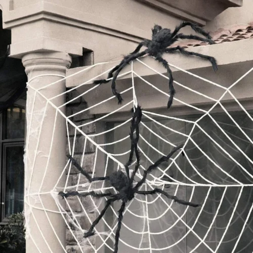 200cm Big Plush Spider – Halloween Decorative Prop, Simulation Plush Spider for Party and Holiday Decor, Fun Toy Gift
