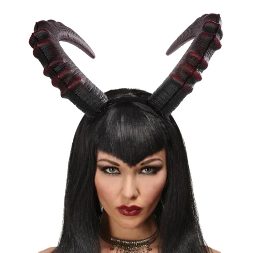 Devil Demon Horns Halloween Headband – Costume Satan Accessory