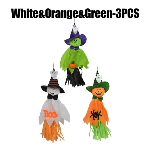 Cloth Paper Halloween Hanging Ornaments – Festival Supplies with Ghost and Pumpkin Design, Fluttering Charm Pendant Gift - Image 15