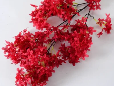 Artificial Cherry Blossom Bouquet – Cross Lilac Flowers for DIY Wedding Decor, Home Ornament, Baby Showers, & Parties