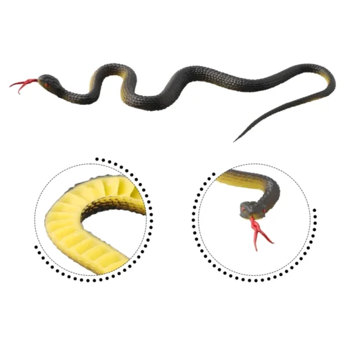 45cm Realistic Rubber Toy Snake – Simulation Anaconda - Image 3