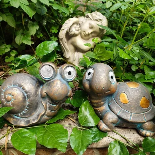 Solar Outdoor Lighting Animal Figurines | Outdoor LED Garden Statues Décor