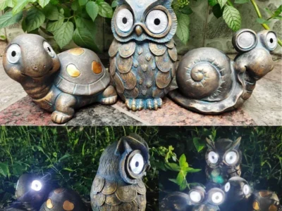 Garden Animal Solar Light - Outdoor LED Garden Statues for Landscape Decoration, Household Garden Lights