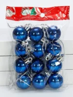 12pcs 3cm Christmas Ball Pendants – Christmas Tree Decorations for New Year, Christmas Decorations