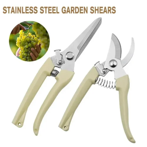 Stainless Steel Garden Pruning Shears | Professional Pruning Garden Scissors for Precision Cutting