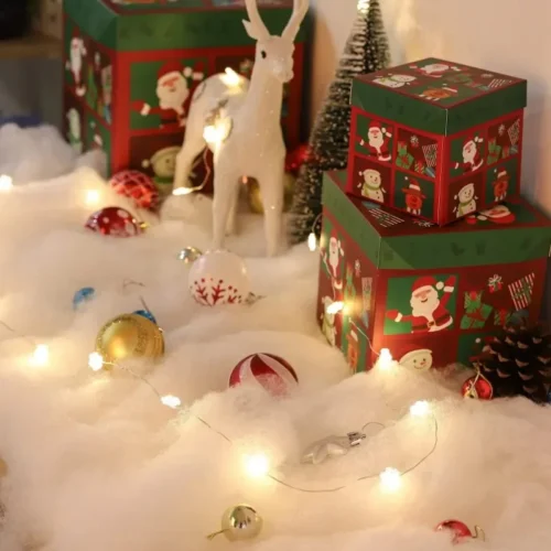 Artificial White Cotton – 3D Decor for Christmas Decorations
