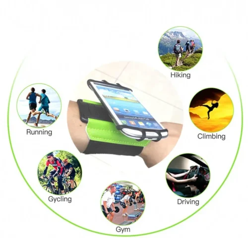 Universal Phone Wrist Case, Rotatable Gym Running Armband, Outdoor Sports Phone Holder