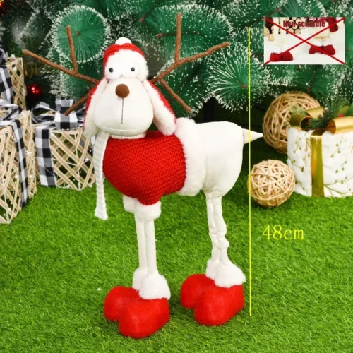 Christmas Dolls – Santa Claus, Snowman, and Elk Figurines, Xmas Tree Ornaments, Holiday Gifts for Kids, Christmas Decorations