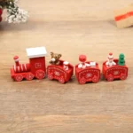 Christmas Plastic Train Decorations – Festive Home Ornament, Merry Christmas & Happy New Year Xmas Navidad Noel Gift