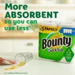 Quick-Size Paper Towels, White – 16 Family Rolls Equivalent to 40 Regular Rolls