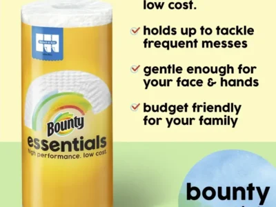 Paper Towels – 6 Double Rolls, White, 108 Sheets per Roll, Soft and Comfortable, Clean, Simple, and Effective