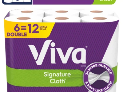 Signature Cloth Paper Towels 6 Double Rolls Soft and Strong Like Cloth and Cleans Choose the Right Sheet Size for Any Task