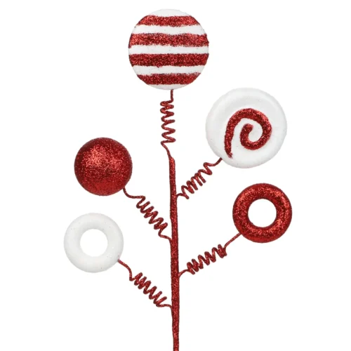Christmas Candy Cuttings – Artificial Branch Pendant for Xmas Tree Decoration, New Year Gifts & Party Supplies