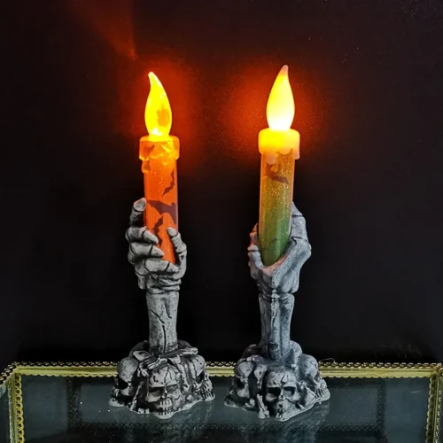 Halloween Skeletons and Ghost Party Candles – Pumpkin Party Home
