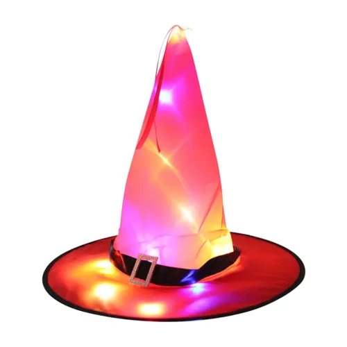 LED Halloween Flashing Witch Hat – Starry Sky Ghost Festival Glowing Elf Hat Lamp - Image 6