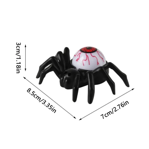 Halloween Eyeball Lamp with Spider Back – LED Popping Eyeball Candle Light for Spooky Party Atmosphere - Image 2
