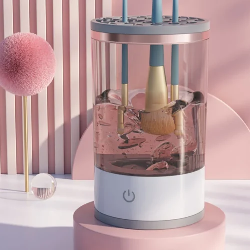 Automatic Electric Makeup Brush Cleaner – 3-in-1 Portable Eye Shadow Brush Holder, Stand, and Dryer for Women, Beauty Makeup Tools