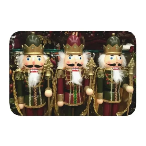 Christmas Nutcracker Doormat – Anti-Slip Entrance Rug for Kitchen, Hallway, Balcony, and Living Room, Festive Bathroom Foot Pad - Image 8