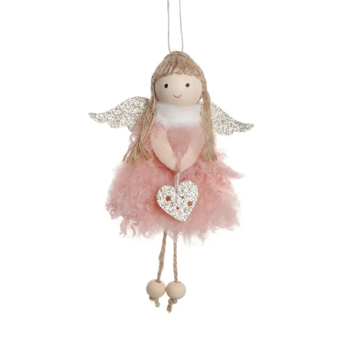 Christmas Angel Doll Pendant – Plush Tree Ornaments, Elves Crafts, Wall Hanging, Home Holiday Party Decorations