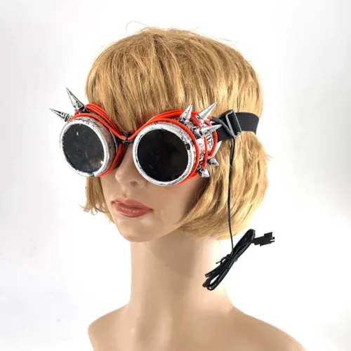 LED Steampunk Glasses – Fluorescent Bar, Party - Image 3