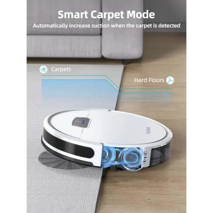 HONITURE Robot Vacuum and Mop Combo – 4000Pa Strong Suction, G20 Robot Vacuum Cleaner with Self-Charging, Up to 150 Minutes Max Runtime