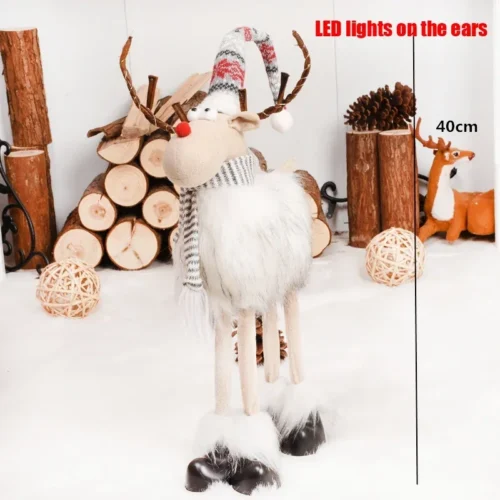 Christmas Dolls – Santa Claus, Snowman, and Elk Figurines, Xmas Tree Ornaments, Holiday Gifts for Kids, Christmas Decorations