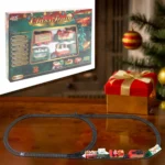 Christmas Realistic Electric Train Set, Easy To Assemble & Safe For Kids Gift & Party Home Xmas Tree Decoration