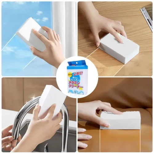 Efficient Magic Sponge Cleaner – Multi-Functional Melamine Sponges for Kitchen & Bathroom Cleaning