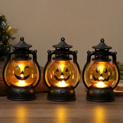 LED Pumpkin Lantern Light – Halloween Party Decoration, Ghost Indoor Home Decor, Bar Ornaments - Image 4