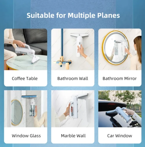 Versatile Wireless Handheld Wiper and Glass Scraper – Compact, 40-Min Runtime, IPX4 Waterproof