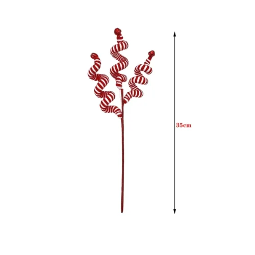 Christmas Candy Cuttings – Artificial Branch Pendant for Xmas Tree Decoration, New Year Gifts & Party Supplies