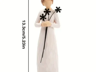 Hand-Painted Jesus Birthplace Ornament – Tree-Shaped Statue for Faith & Christmas Decorations