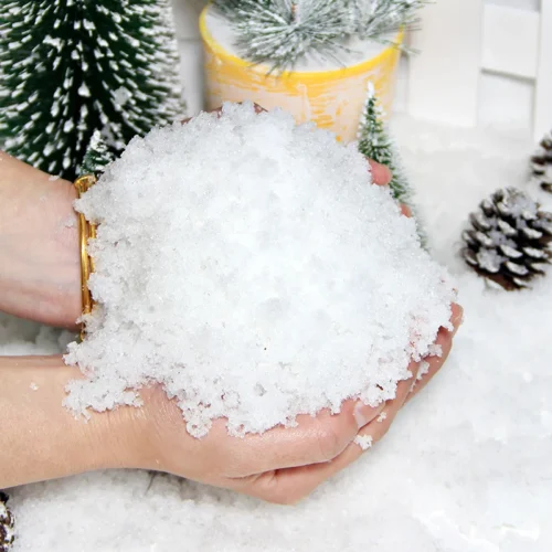 Artificial Snow for Christmas Crafts, Plastic Snowflakes, Holiday Decor, & Winter Village Displays