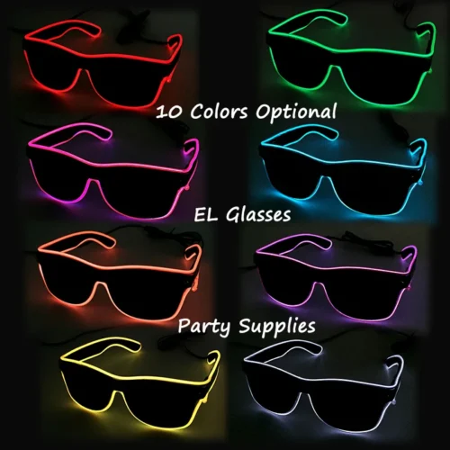 Light-Up Luminous Glasses – Glow-in-the-Dark Bright Sunglasses - Image 2