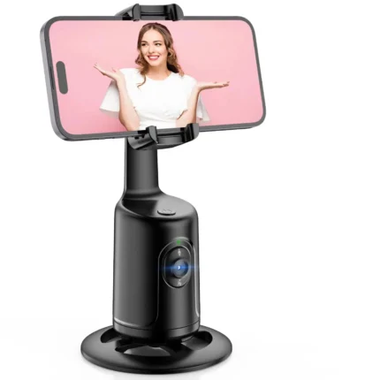 Smart AI Auto Face Tracking Phone Holder - 360° Rotating Gimbal Stabilizer Tripod for Video Recording | Intelligent Follow Camera Robot