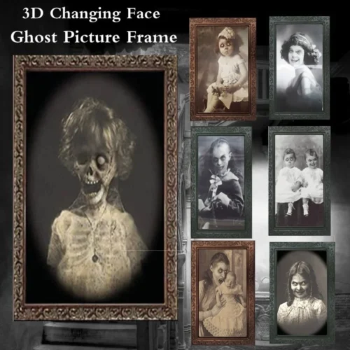 3D Changing Face Ghost Picture Frame – Halloween Decoration Horror Craft