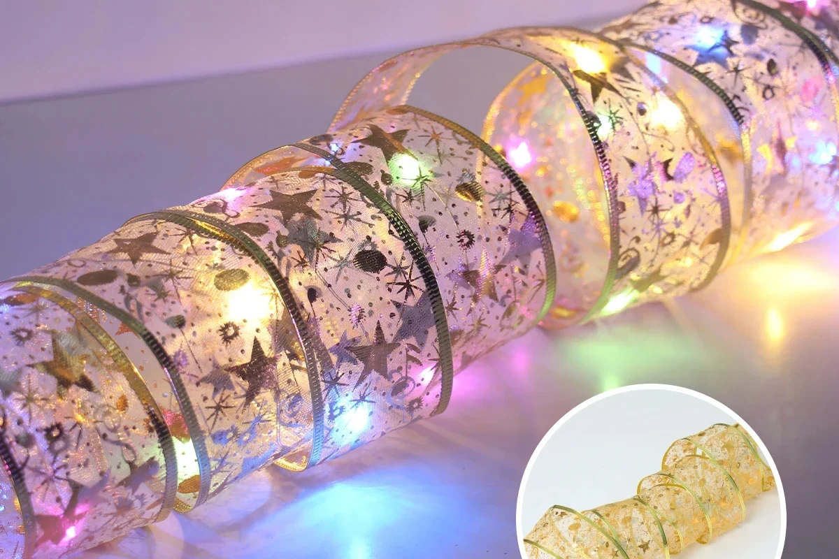 Christmas Fairy Lights Strings – LED Ribbon for Xmas Tree Ornaments, Home Decorations, Navidad & New Year