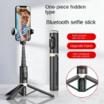 Selfie Stick with Telescopic Rod & Bluetooth Tripod Stand | Mobile Phone Stand with Remote Control & Ring Light | Compact Mini Tripod