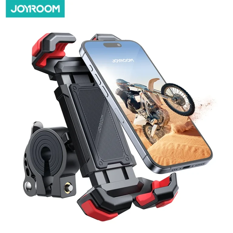 Joyroom Bike Phone Mount – Motorcycle Phone Holder with Upgraded Adjustable Cell Holder