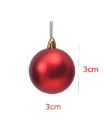 12pcs 3cm Christmas Ball Pendants – Christmas Tree Decorations for New Year, Christmas Decorations