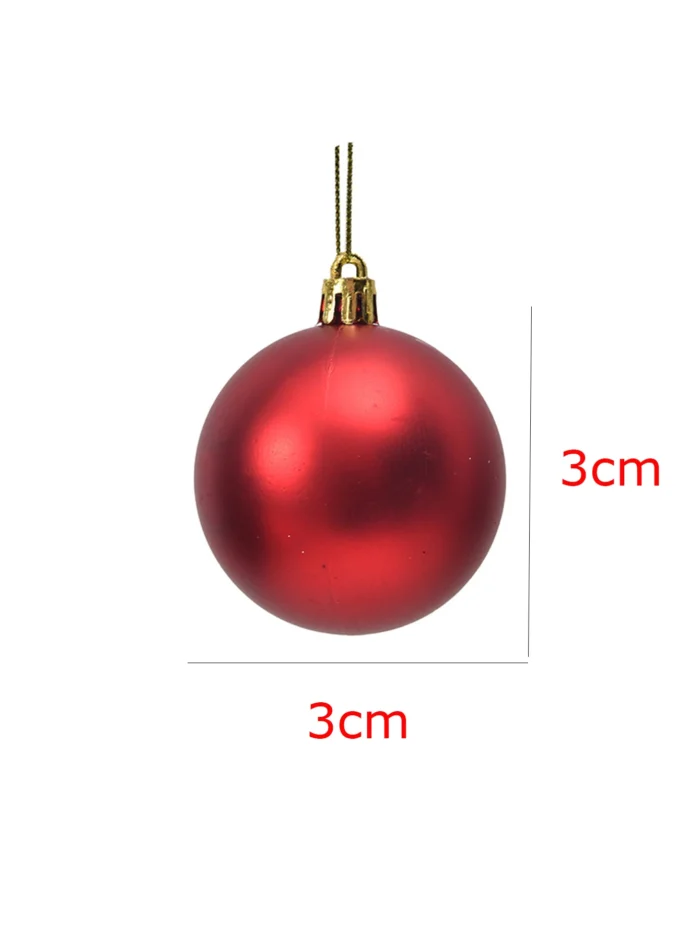 12pcs 3cm Christmas Ball Pendants – Christmas Tree Decorations for New Year, Christmas Decorations