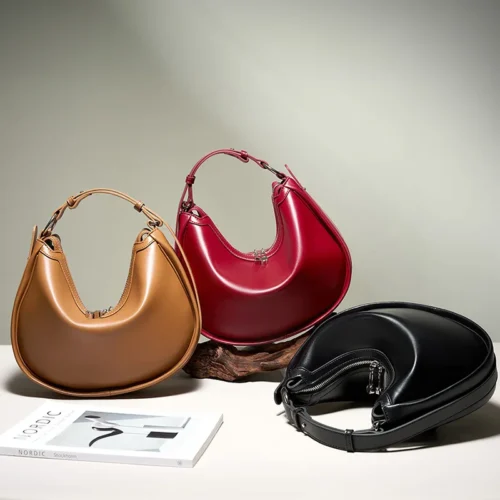 Genuine Leather Women's Handbag - Vintage Shoulder Bag and Luxury Crossbody