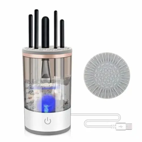 Automatic Electric Makeup Brush Cleaner – 3-in-1 Portable Eye Shadow Brush Holder, Stand, and Dryer for Women, Beauty Makeup Tools
