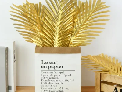 5Pcs Artificial Tropical Palm Tree & Gold Silk Turtle Leaves - Fake Plants for Hawaii Wedding, Jungle Birthday Party Decor