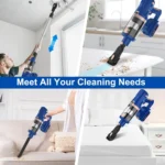 UMLO V11 Cordless Vacuum Cleaner – 30kPa Suction Power, 300W Motor, Lightweight Design, 60-Minute Runtime with 4000mAh Battery