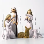 Jesus Christmas Character Resin Statue – Collection Sculpture for Christmas, Bible, Magi, and Holiday Gifts