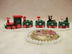 Christmas Plastic Train Decorations – Festive Home Ornament, Merry Christmas & Happy New Year Xmas Navidad Noel Gift