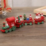 Christmas Plastic Train Decorations – Festive Home Ornament, Merry Christmas & Happy New Year Xmas Navidad Noel Gift