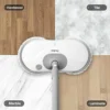 Electric Spin Mop with Bucket – Cordless Electric Mop with LED Headlight and Water Spray, Up to 60 Minutes Runtime, Electric Floor Cleaner