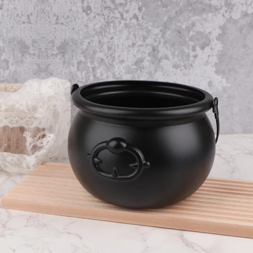 Large Wizard Witch Cauldron Decoration Prop – Halloween Table Centerpiece